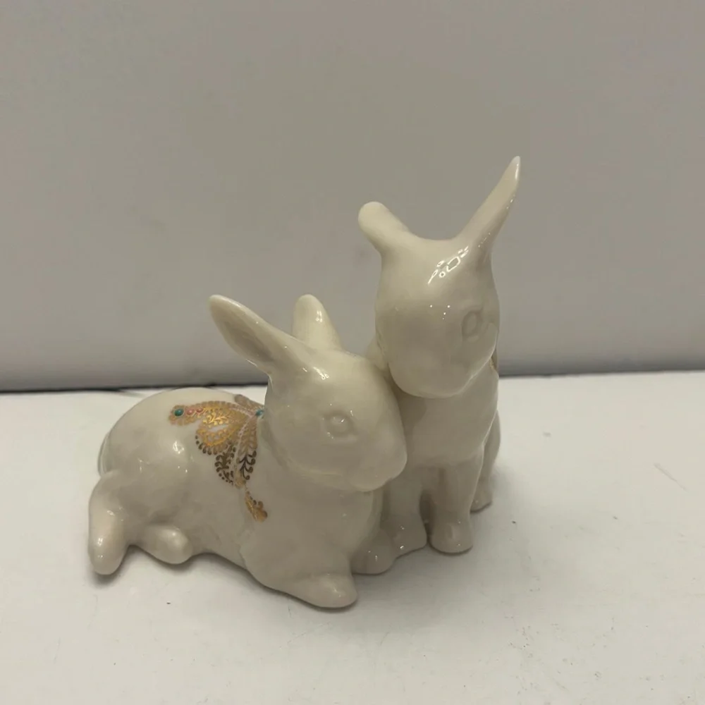 Lenox China Jewels Bunnies Figure